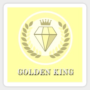 golden king Sticker